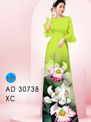 Vải Áo Dài Hoa Sen AD 30738 30